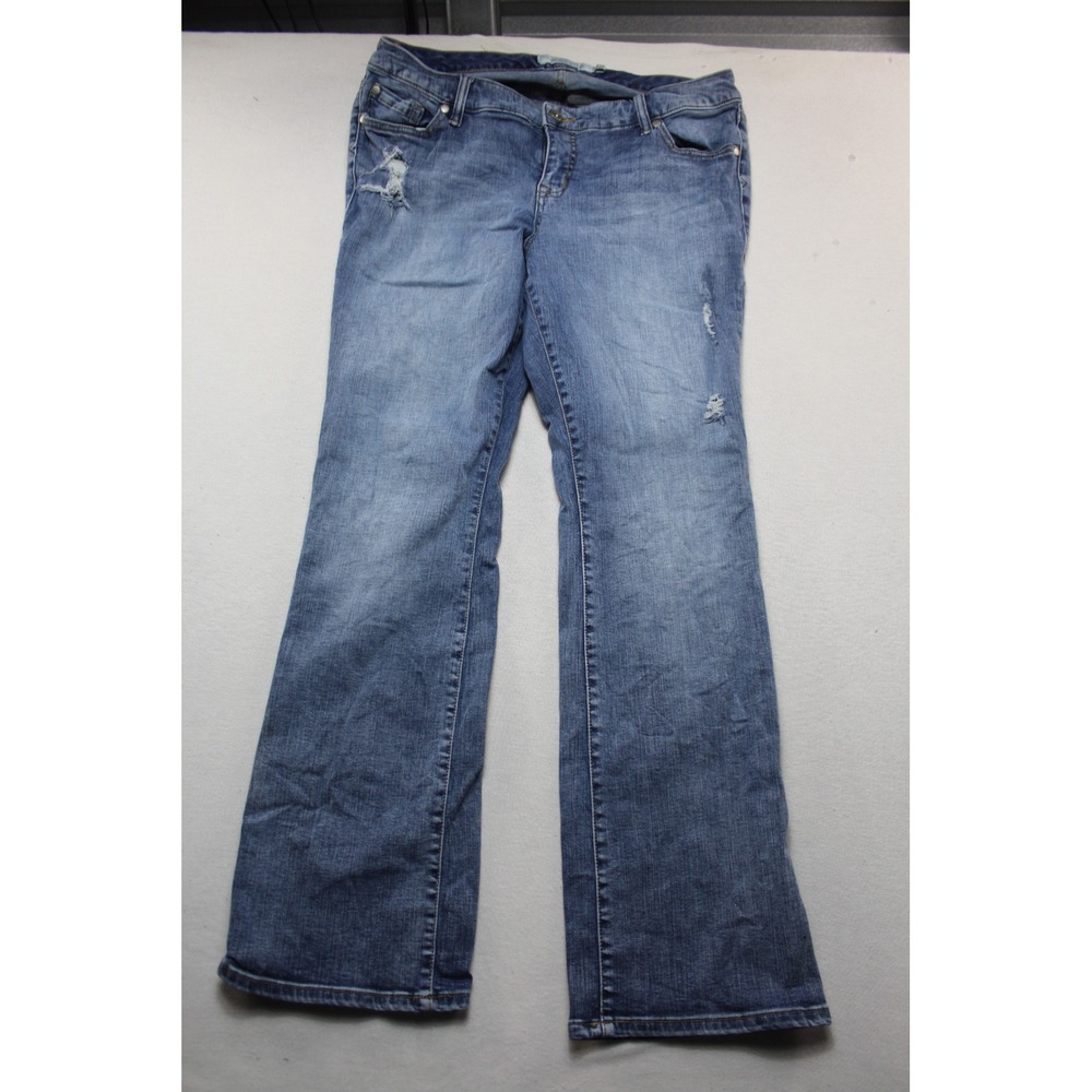 Torrid Bootcut Jeans Men Size Fourteen Regular Blue Good Distressed Denim